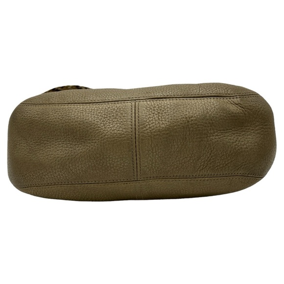 BRIGHTON WOMEN’S LEATHER GOLD HOBO PURSE SHOULDER BAG - Picture 5 of 9